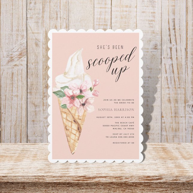 Scooped Up Bridal Shower  Invitation (Creator Uploaded)