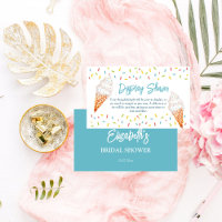 Scooped up display shower ice cream bridal shower