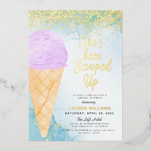 Scooped Up Ice Cream Bridal Shower (Front)