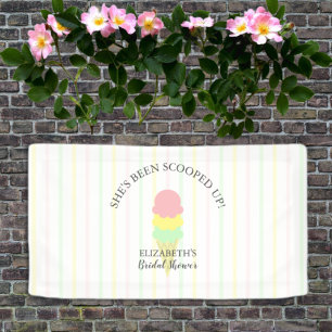Scooped Up Ice Cream Bridal Shower Banner