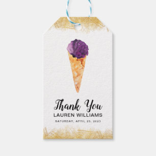 Scooped Up Ice Cream Bridal Shower Gift Tags
