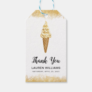 Scooped Up Ice Cream Bridal Shower Gift Tags