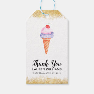 Scooped Up Ice Cream Bridal Shower Gift Tags