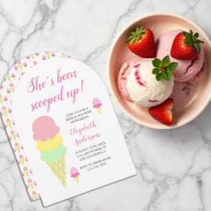 Scooped Up Ice Cream Bridal Shower Invitation