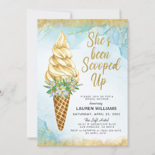 Scooped Up Ice Cream Bridal Shower Invitation