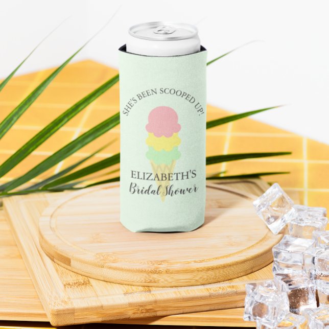 Scooped Up Ice Cream Bridal Shower Seltzer Can Cooler (Creator Uploaded)