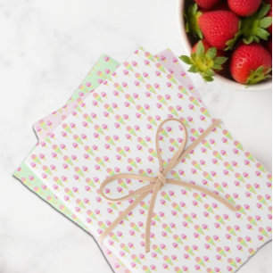 Scooped Up Ice Cream Bridal Shower Wrapping Paper Sheet