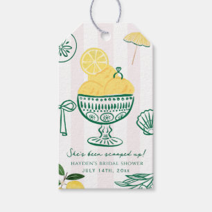Scooped Up Lemon Bridal Wedding Engagement  Gift Tags