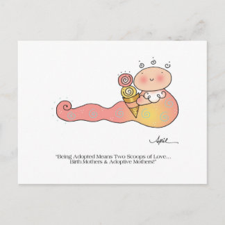 SCOOPS OF LOVE Postcard by April McCallum
