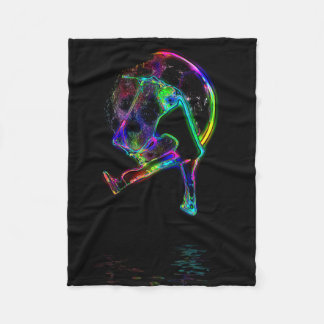 Scoot the Moon - Scooter Champ Fleece Blanket