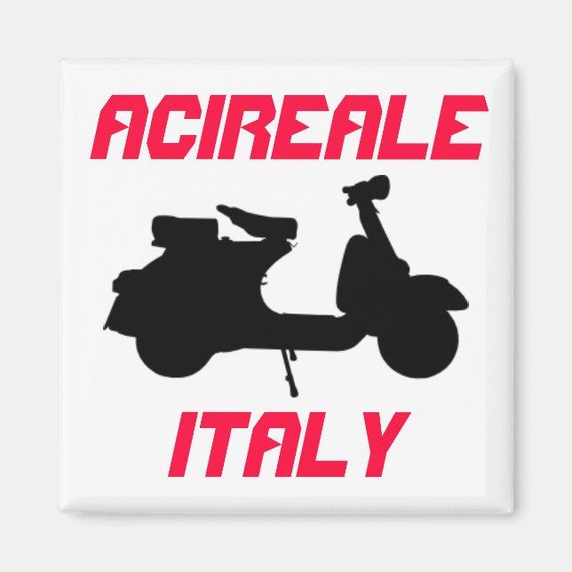 Scooter, Acireale, Italy Magnet (Front)