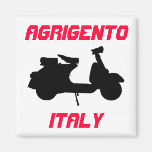Scooter, Agrigento, Italy Magnet