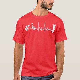 Scooter and beer scooter rider moped scooter mope T-Shirt