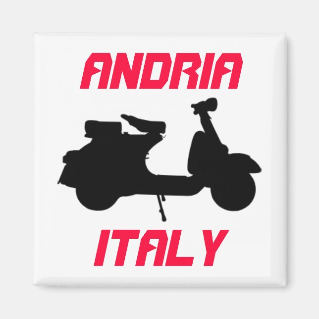 Scooter, Andria, Italy Magnet (Front)