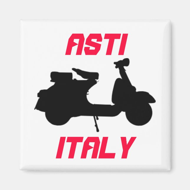 Scooter, Asti, Italy Magnet (Front)