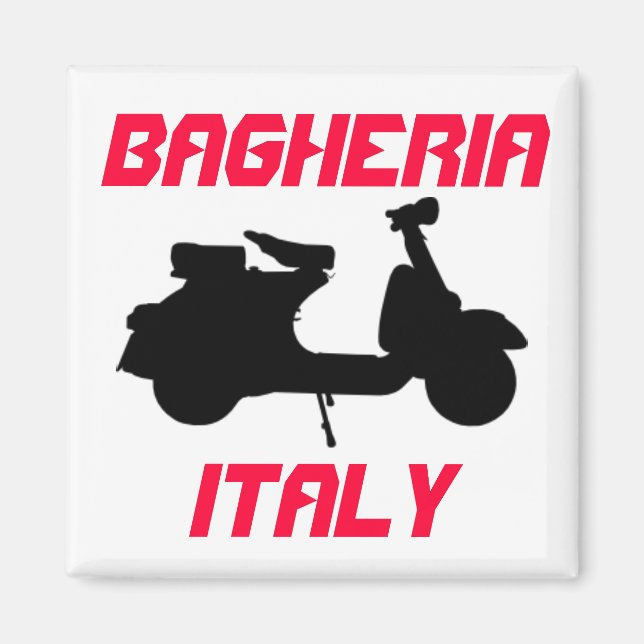 Scooter, Bagheria, Italy Magnet (Front)