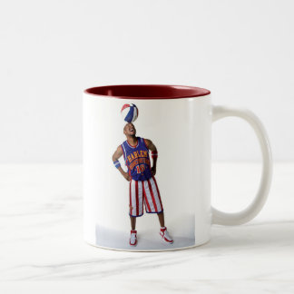 Scooter ball spin on head Two-Tone coffee mug