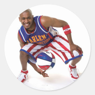 Scooter between the legs classic round sticker