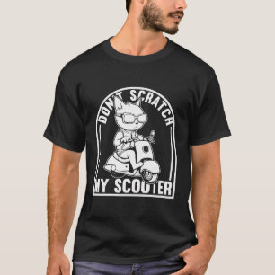 Scooter Bike - Motorbike Moped Scooter Cat T-Shirt