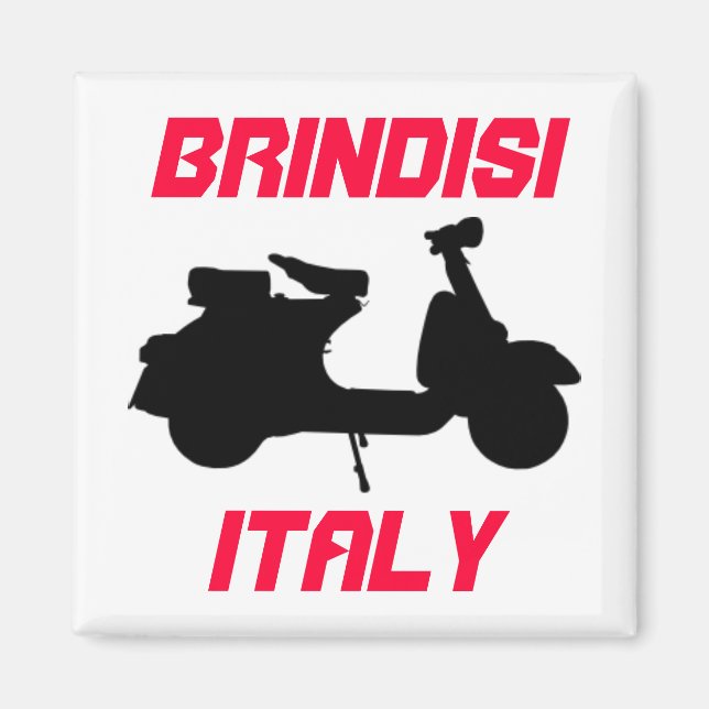 Scooter, Brindisi, Italy Magnet (Front)