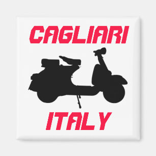 Scooter, Cagliari, Italy Magnet
