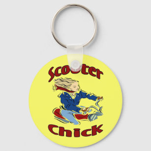 Scooter Chick Key Ring