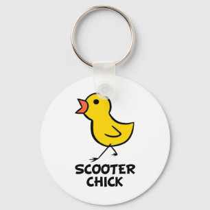 Scooter Chick Keychain