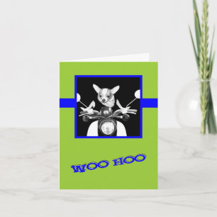 Scooter Chihuahua Card