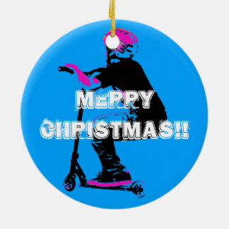 Scooter Cruiser - Scooter Boy Ceramic Tree Decoration