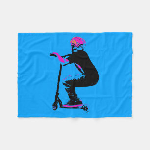 Scooter Cruiser - Scooter Boy Fleece Blanket