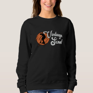 Scooter Driver Vintage Scoot Escooter Stunt Retro Sweatshirt