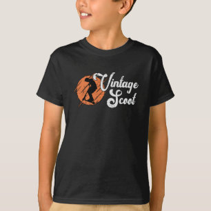 Scooter Driver Vintage Scoot Escooter Stunt Retro T-Shirt