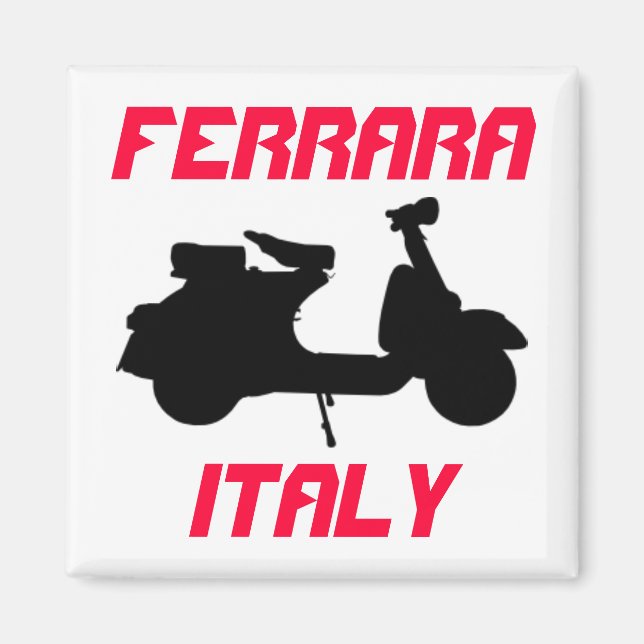 Scooter, Ferrara, Italy Magnet (Front)