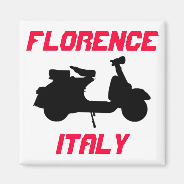 Scooter, Florence, Italy Magnet (Front)