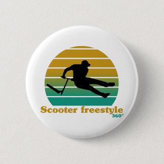 Scooter freestyle 6 cm round badge