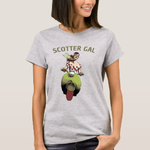 Scooter Gal, add text T-Shirt