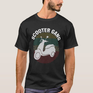 Scooter Gang Funny Moped Retro Vintage Scooter Rid T-Shirt