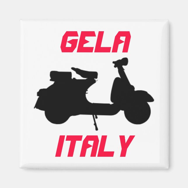 Scooter, Gela, Italy Magnet (Front)