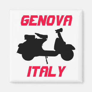 Scooter, Genova, Italy Magnet