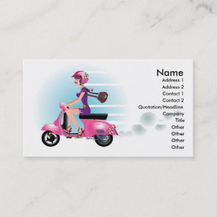 SCOOTER GIRL BUSINESS CARD