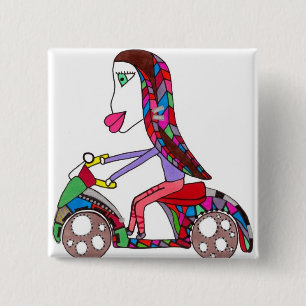 scooter girl button