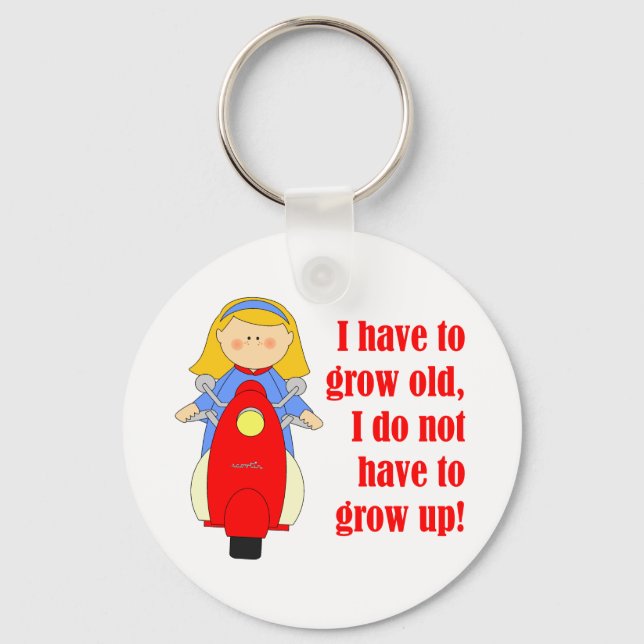 scooter girl key ring (Front)