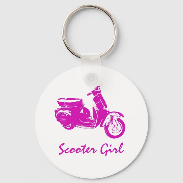 Scooter Girl Key Ring (Front)