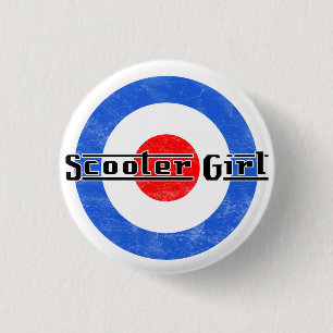 Scooter Girl Lambretta Pin