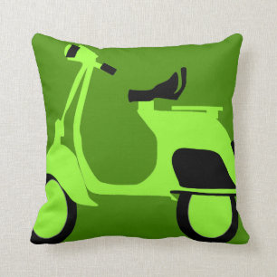 Scooter Green Cushion