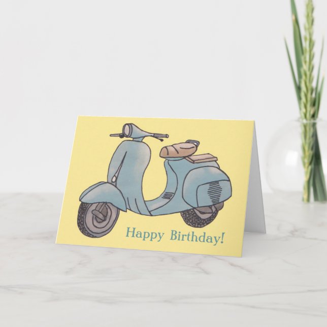 Scooter Greeting Card (Front)