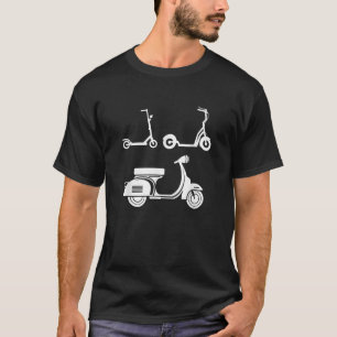 Scooter Grow Up Evolution Moped Mokick Rider Bikin T-Shirt