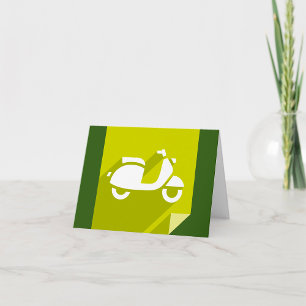 Scooter Icon Note Card