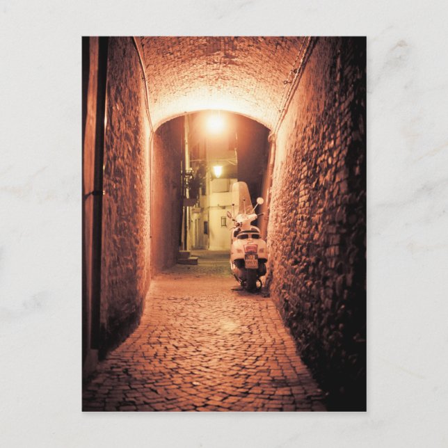 scooter in Italy Postcard (Front)