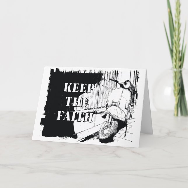 Scooter Keep the Faith Card (Front)